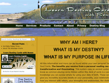 Tablet Screenshot of learndestinycards.com